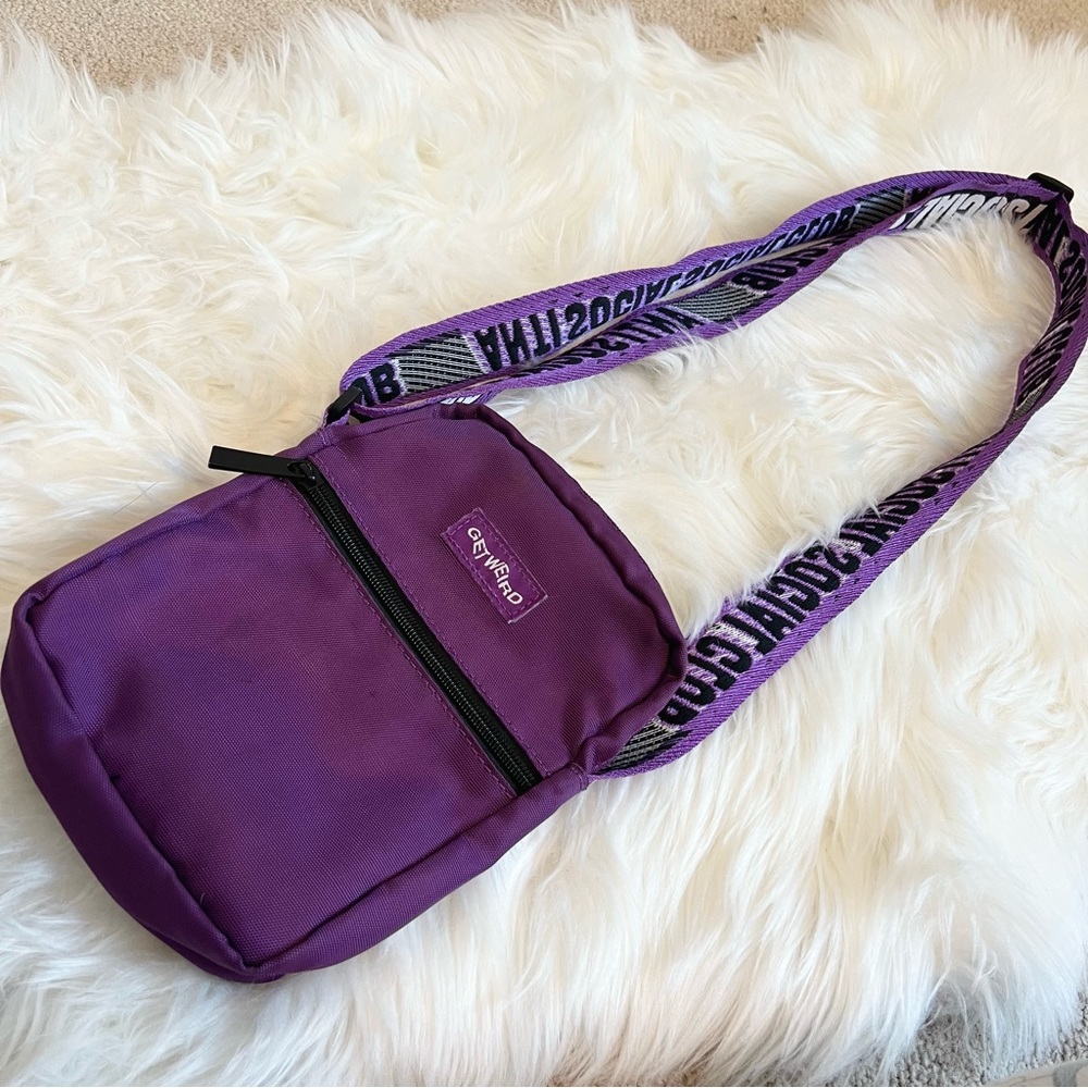ANTI SOCIAL SOCIAL CLUB Get Weird Side Bag in Purple
